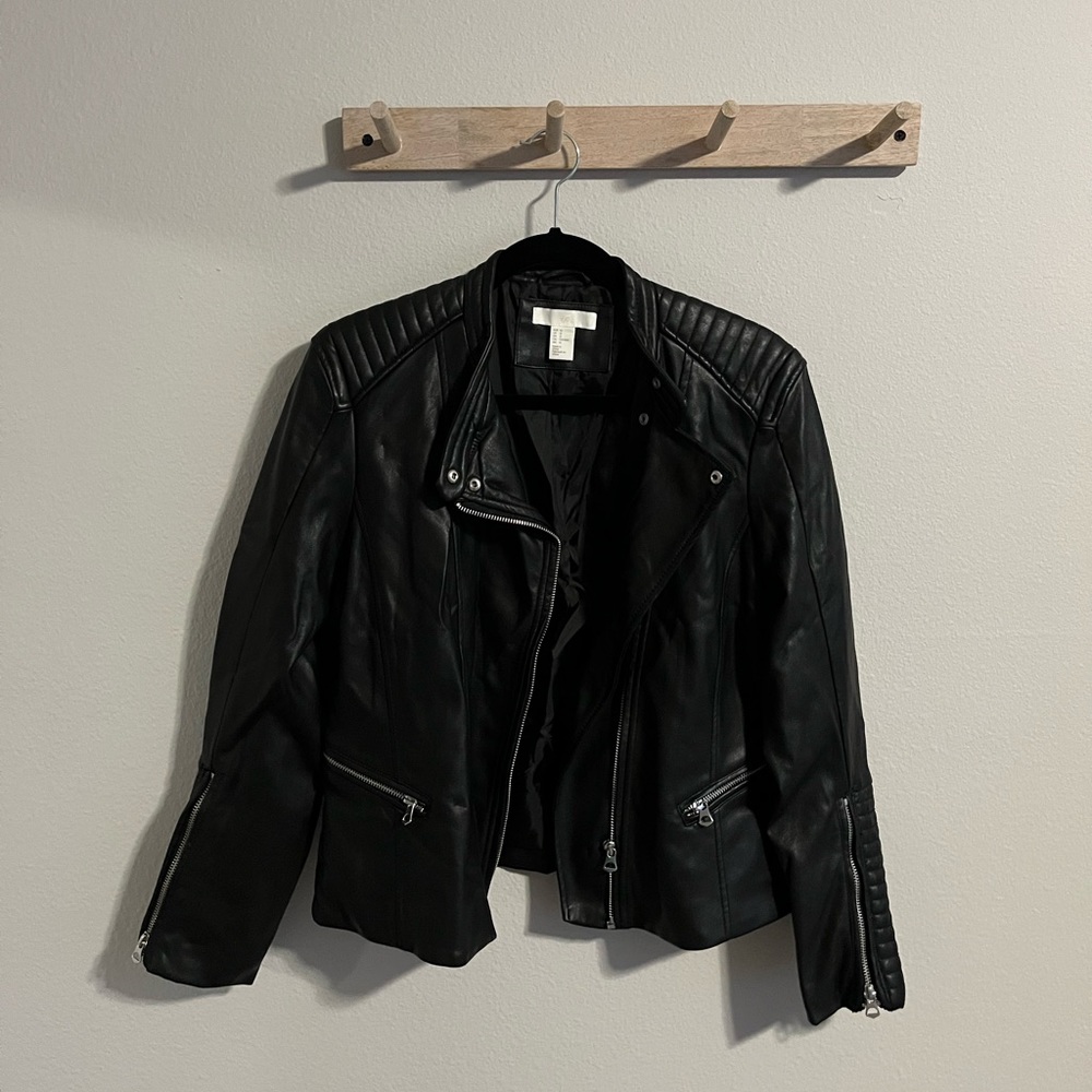 Women’s Faux Leather Biker Jacket